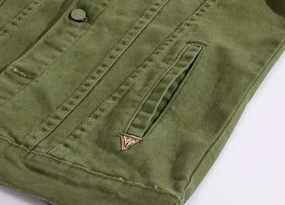 Men Coloured Denim Jackets Outwear Slim Fit Denim Coats New Fashion Male Cotton Casual Jeans Jackets Streetwear Jean Coats Size S~4XL