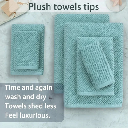 100% Cotton | Lightweight | Thick | Soft, Quick Dry Towels, Bath Towels Set of 6 Large, 2 Bath 30"x56", 2 Hand 18"x28"