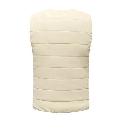 4 Areas Heated Vest Men Women Jacket Heated Clothes Casual V-neck USB Heated Vest Smart Control Temperature Heating Jacket Coat