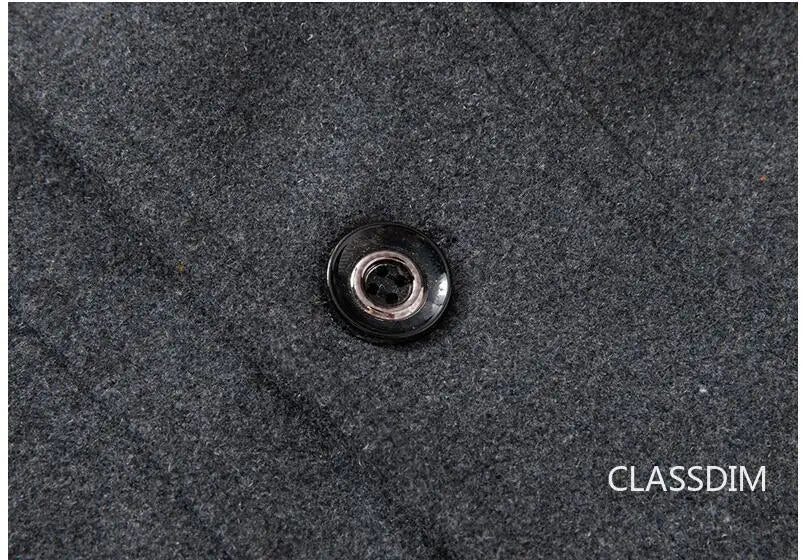 Men Cashmere Trench Coats Winter Jackets Overcoats Wool Blends High Quality New Winter Coats Male Business Casual Trench Coats 4