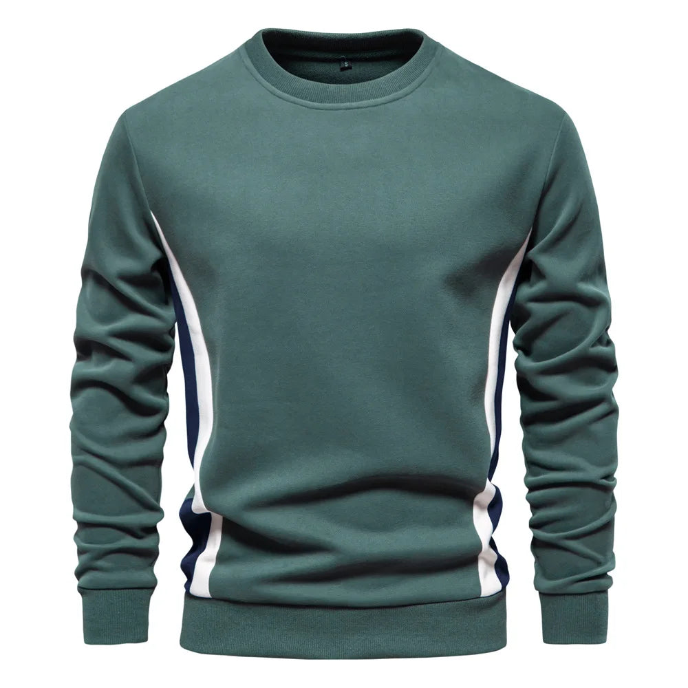 New Spring Autumn Men O-neck Loose Pullovers Sweatshirts High Quality Male Outwear Casual Sweatshirts EU Size XXL Men's Clothing