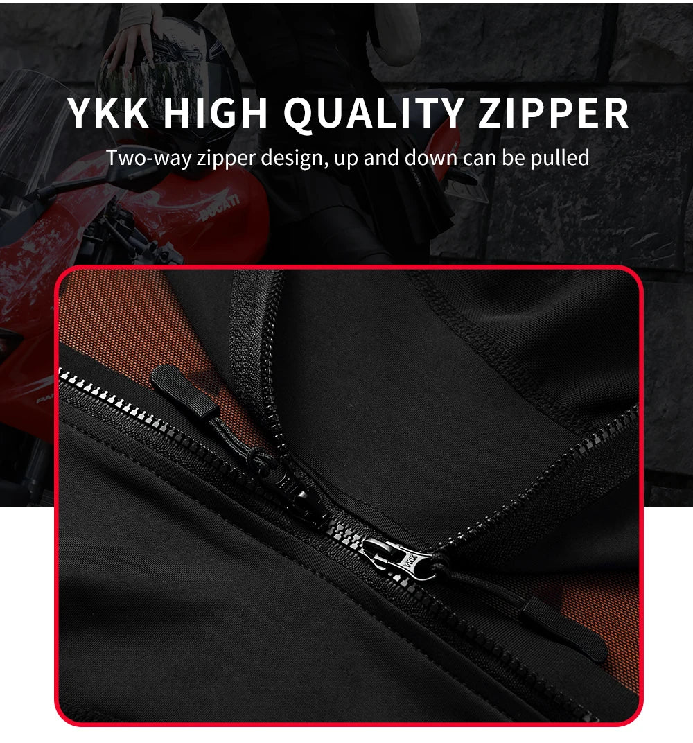 Women Motorcycle Jacket Lady Full Body Armor Set CE Certified Summer Riding Safety Coat Pants Built-in Protective Pads
