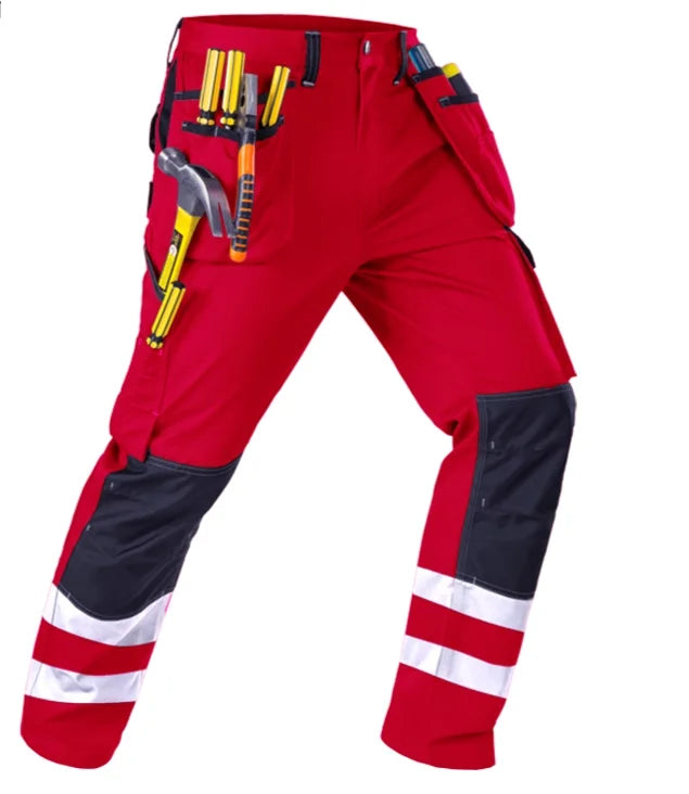 Work Clothes Men's maintainance Working Suit Wear-resistant Welder Suit Hi Vis Multi-pocket Labor safety Uniform Mechanical Suit