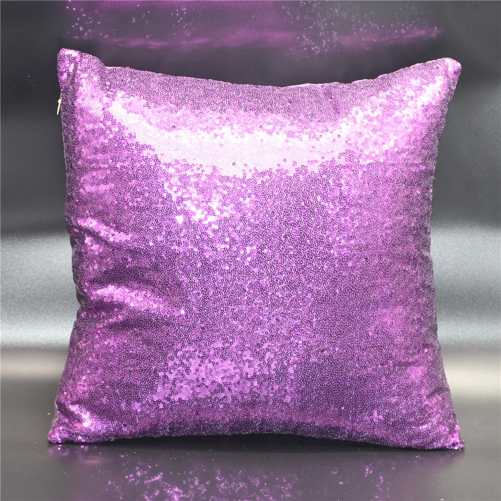 Sequin Pillow Cover Square Cushion Pillowcases  Bar Party Home  Gift Halloween  Wedding Festival