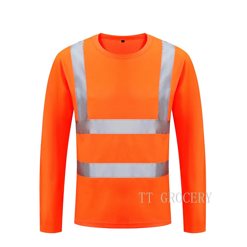 Quick-Dry Polo Shirt Work Reflective Labor Protection Safety Clothing Breathable Workwear Resistant Industrial Safety Shirt