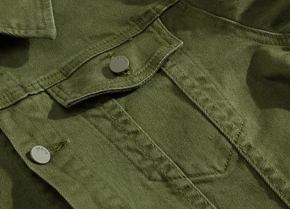 Men Coloured Denim Jackets Outwear Slim Fit Denim Coats New Fashion Male Cotton Casual Jeans Jackets Streetwear Jean Coats Size S~4XL