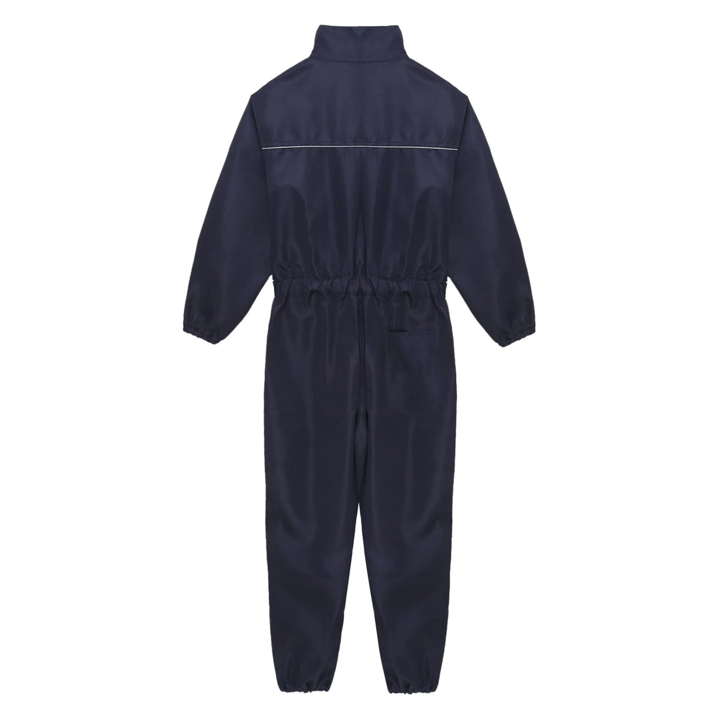Men Resistant Coveralls Work Uniforms for Factory Workshop Stand Collar Long Sleeve Multi-pockets One-piece Jumpsuit Worker Wear