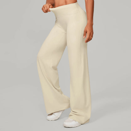 Women Straight Yoga Leg Bottoms Soft Stretchy Fabric Women's Yoga Pants GYM Sweat-Wicking Properties Running Sport Trousers